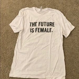 “The Future is Female” white short sleeve tee